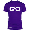 GO ALL DAY Infinity Logo Poly/Cotton Tee (Purple)