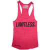 GO ALL DAY "LIMITLESS" TriBlend Racerback Tank (Shocking Pink)