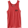 GO ALL DAY® Unisex Tank (Heather Red) Small Logo