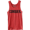 "CONQUER" Unisex Tank (Heather Red)
