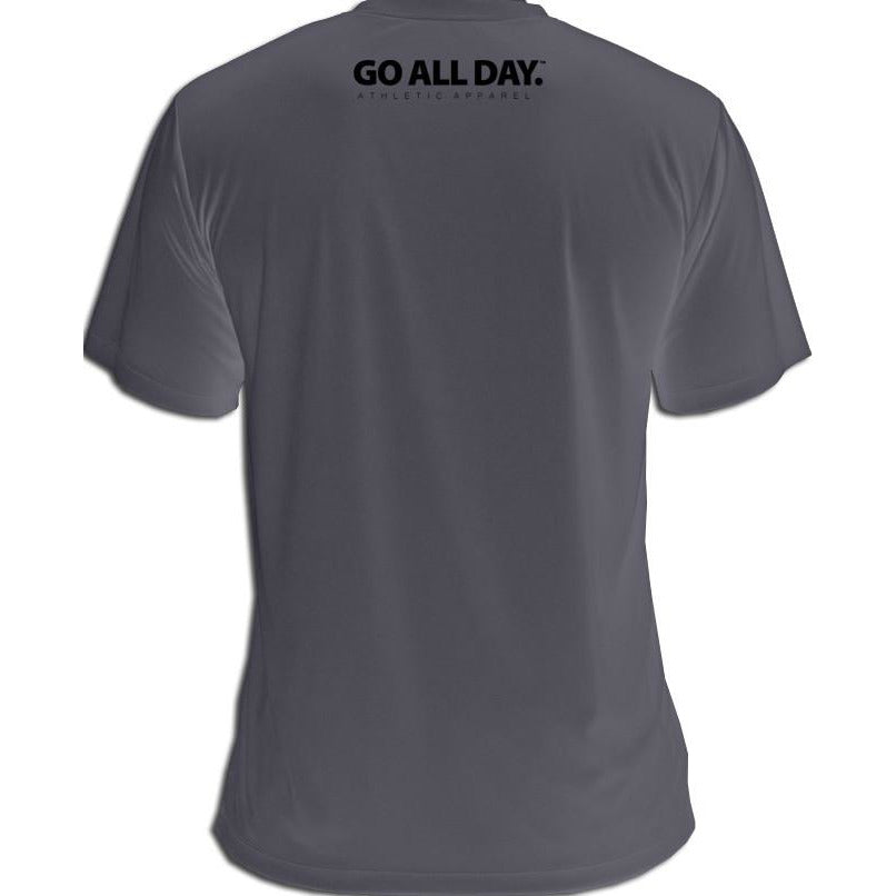 NEW ATHLETIC ACTIVE DRY T SHIRT GRAY ORIGINAL WITH COSTUMIZED REFLECTORIZED  PRINT @RMY HIGH QUALITY