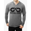 GO ALL DAY Lightweight TriBlend Hoodie (Grey)