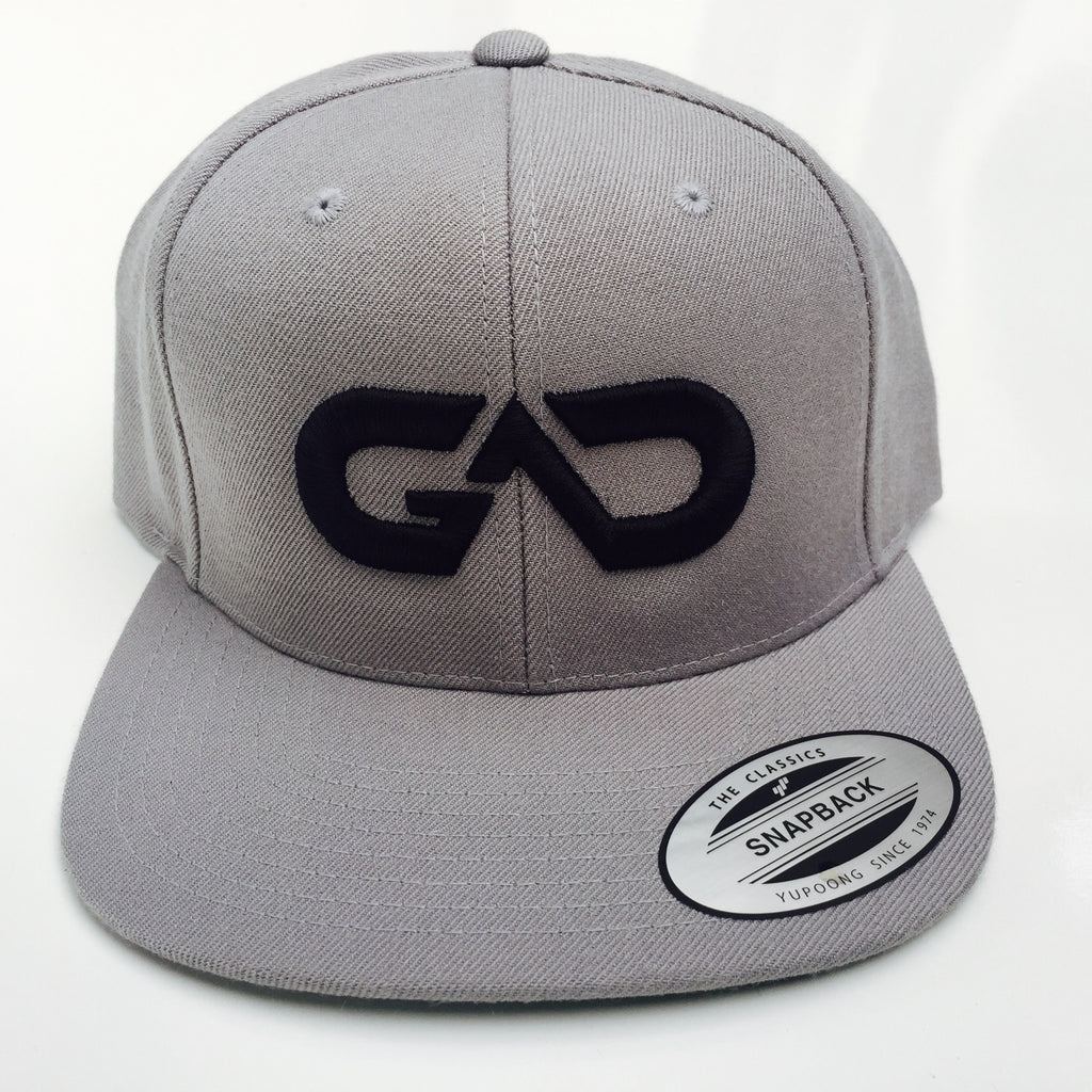 GO ALL DAY® Logo Snapback Hat (Grey) - GO ALL DAY® Athletic Apparel