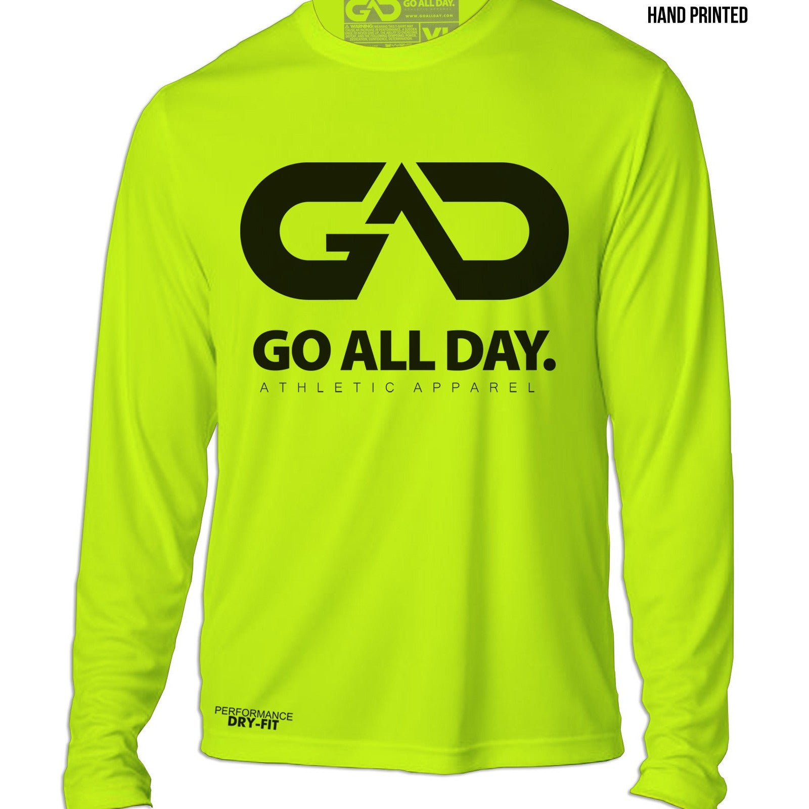 DRY-FIT Long-sleeve Shirt (Neon Green) Performance GO ALL DAY