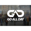 GO ALL DAY® Small Stickers / Decals (5.5"x3.5")