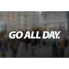 GO ALL DAY® Statement Stickers / Decals (7"x1")