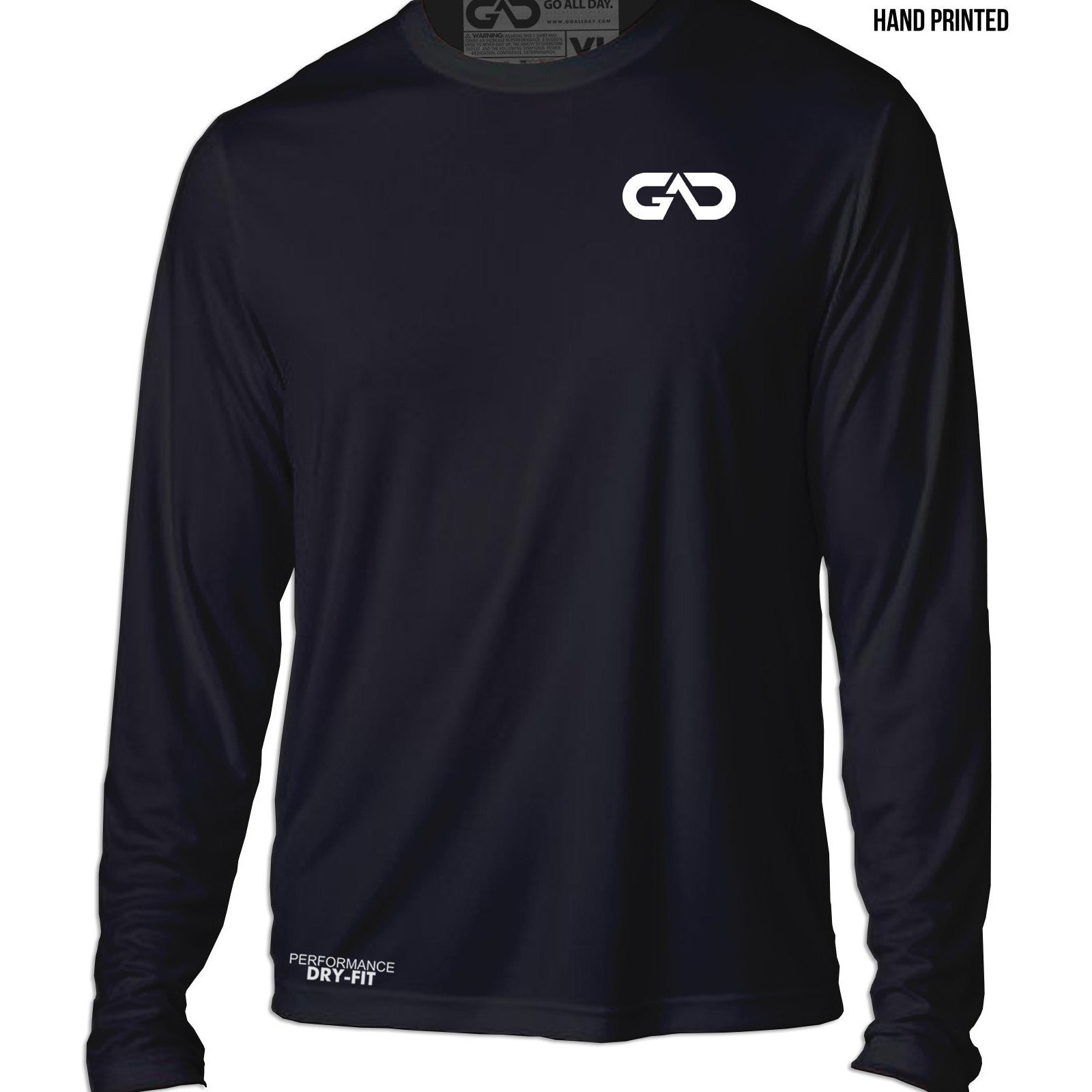 DRY-FIT Long-sleeve Shirt (Black) Performance GO ALL DAY