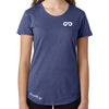 Women's GO ALL DAY Infinity Logo TriBlend Tee (Blue)