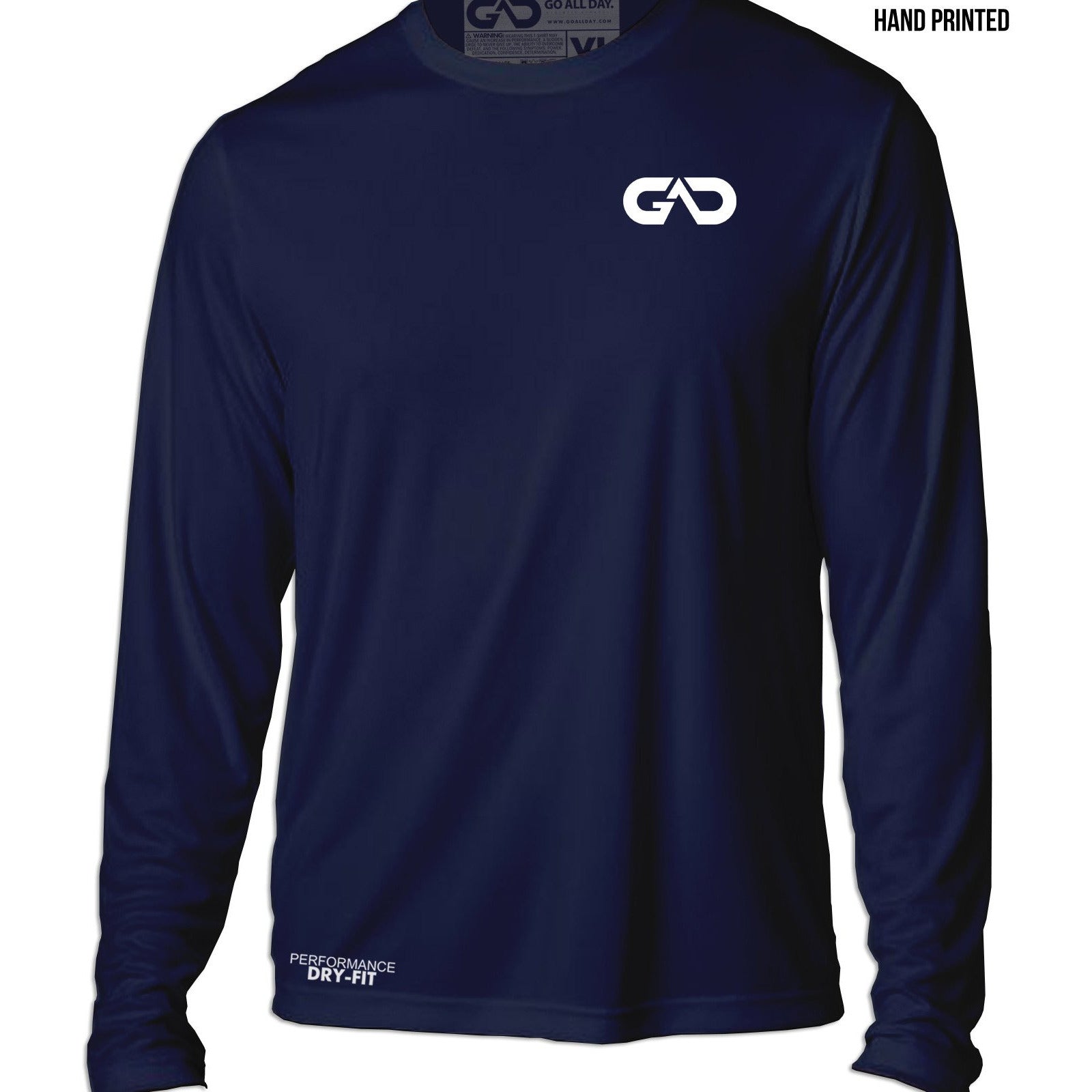 HOT Dark Blue Navy Blue Dri Fit Long Sleeve DRY-FIT Long