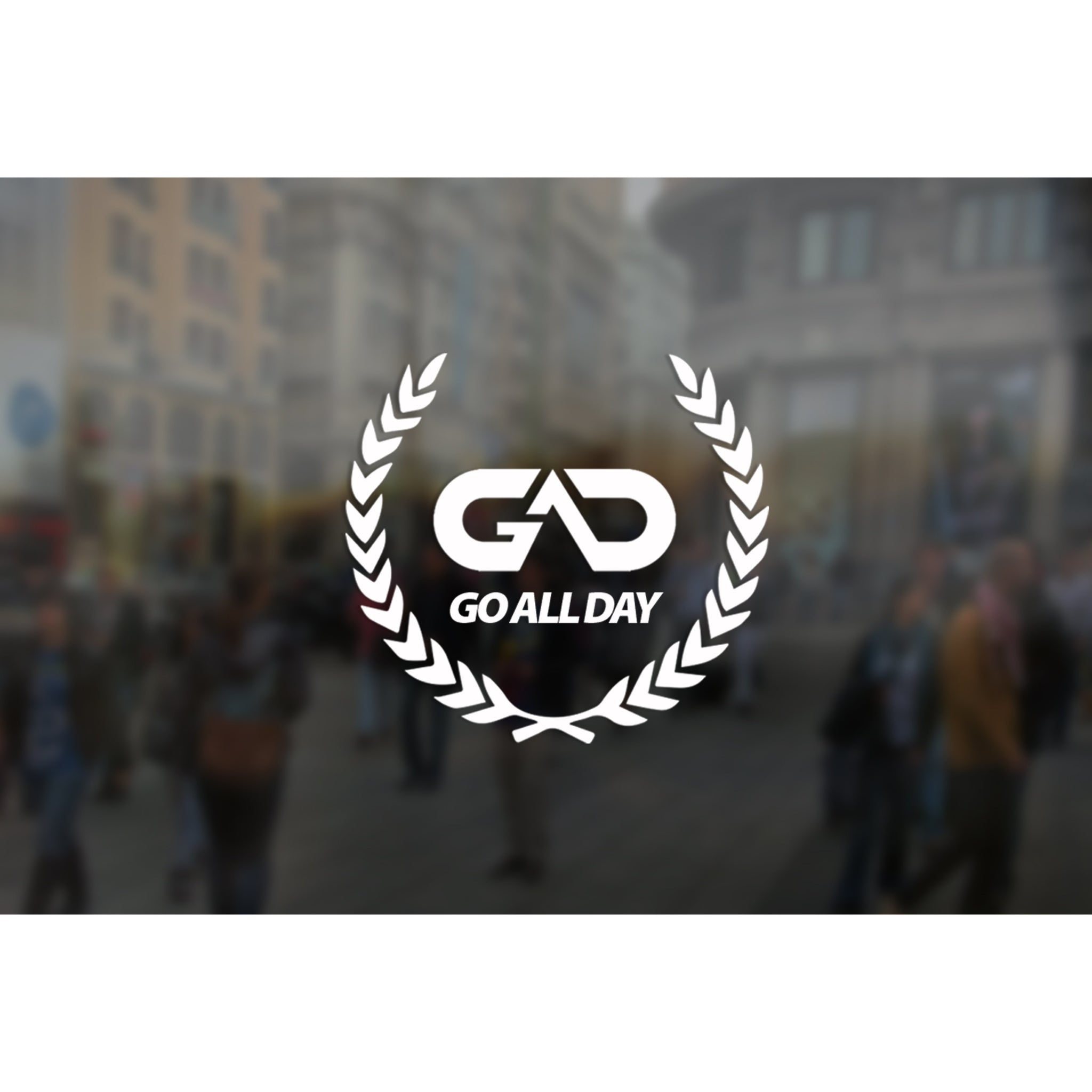 GO ALL DAY® Crest Stickers / Decals (3.75"x 3.25")