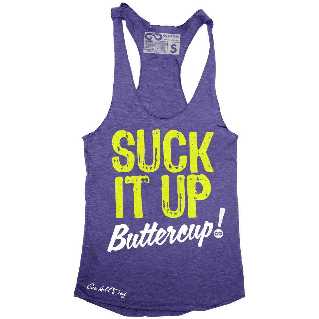 SUCK IT UP Signature Series Racerback Tank (Purple) - GO ALL DAY® Athletic  Apparel