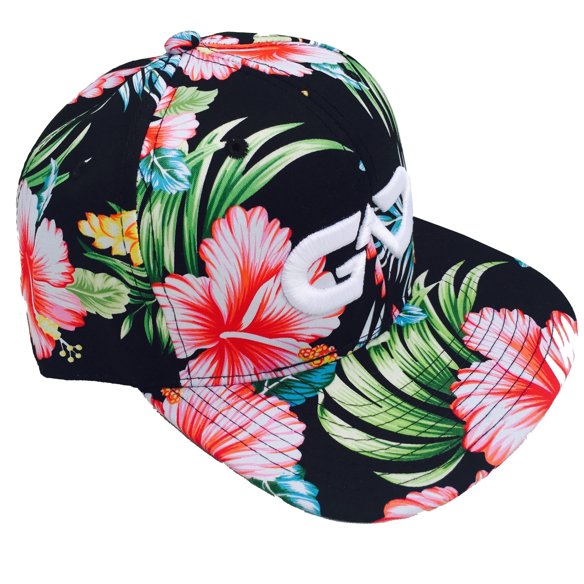 GO ALL DAY® Floral Snapback Hat (Black)