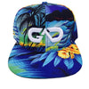 GO ALL DAY® Floral Snapback Hat (Blue)