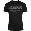 "GAINS GOING UP" Signature Series TriBlend Tee (Black)