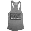 GO ALL DAY "POSITIVE LIFE" TriBlend Racerback Tank (Grey)
