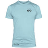 GO ALL DAY Infinity Logo Poly/Cotton Tee (Ice Blue)