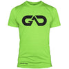 GO ALL DAY Infinity Logo Poly/Cotton Tee (Neon Green)