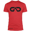 GO ALL DAY Infinity Logo Poly/Cotton Tee (Red)