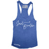 GO ALL DAY "JUST BREATHE" TriBlend Racerback Tank (Blue)