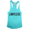 GO ALL DAY "LIMITLESS" TriBlend Racerback Tank (Teal)