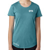 Women's GO ALL DAY Infinity Logo TriBlend Tee (Teal)