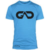 GO ALL DAY Infinity Logo Poly/Cotton Tee (Turquoise)
